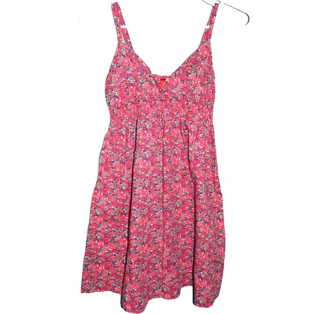 DIVIDED by H&M Women’s Junior’s Small Pink Floral Babydoll Sundress Cottagecore